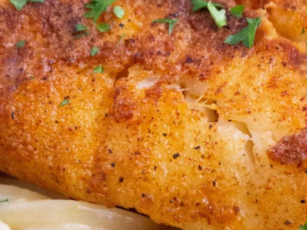 Fried Cod with Creamy Lemon Pasta