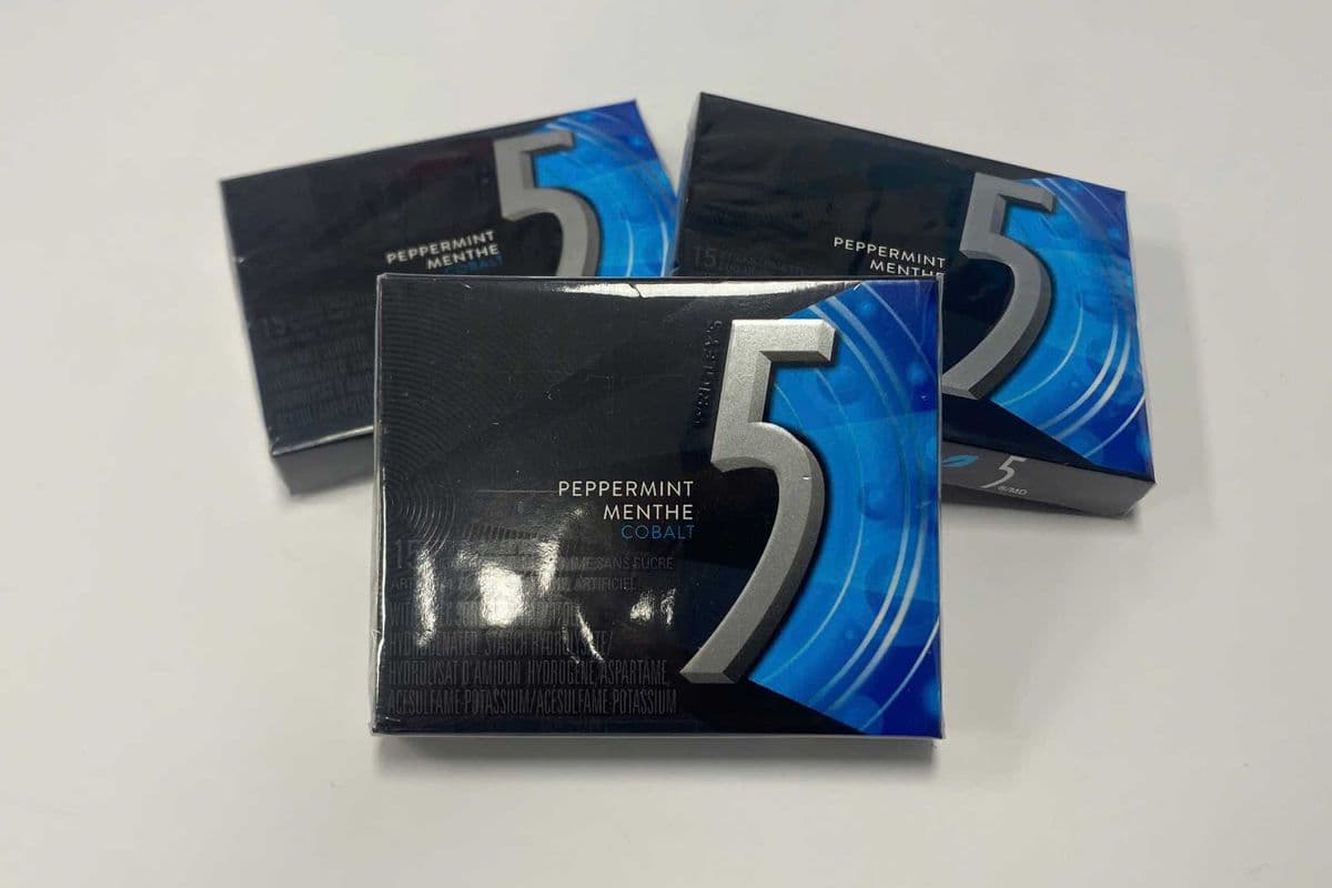 Wrigley's 5 Gum Peppermint Cobalt (37.5g) (5 Cal)