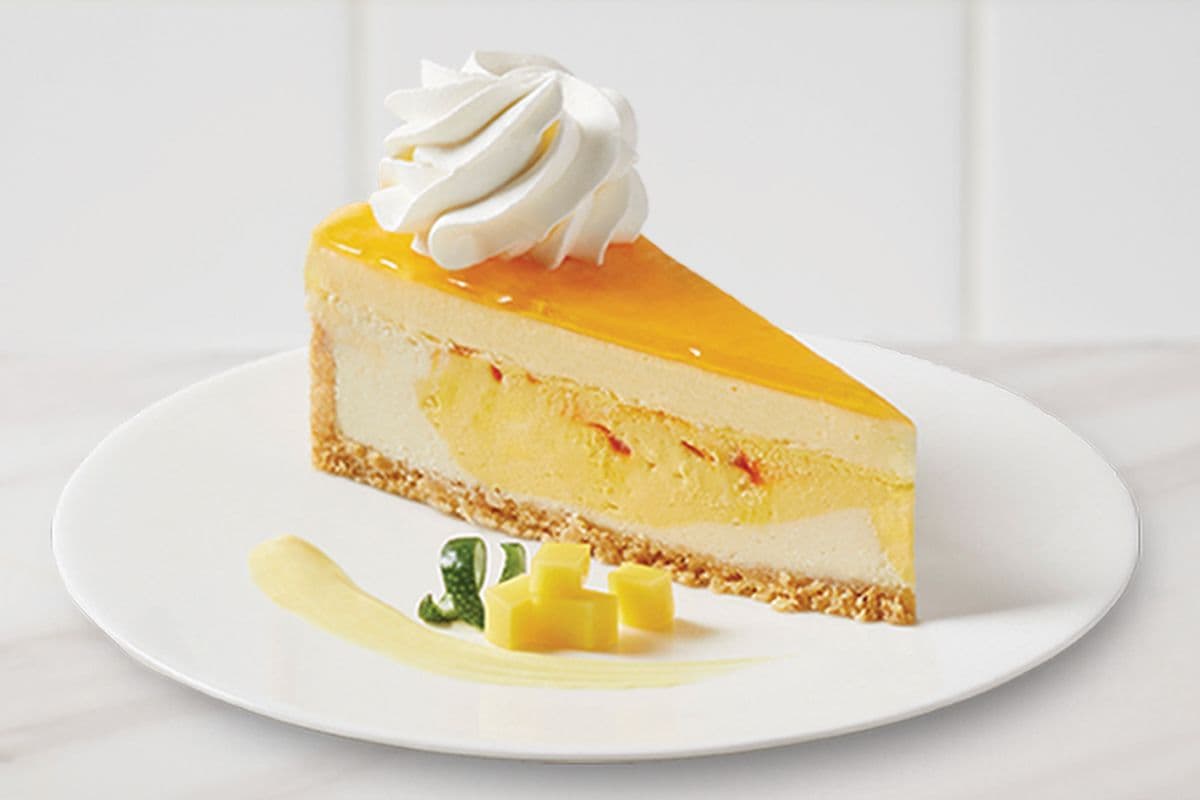 Tranche de Gâteau au Fromage à la Mangue / Mango Cheesecake Slice