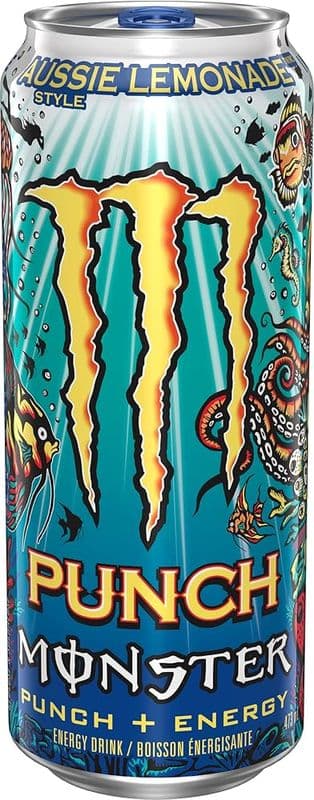 Monster Boisson Énergisante Aussie Lemonade 473ml/ Monster Energy Drink Aussie Lemonade 473ml