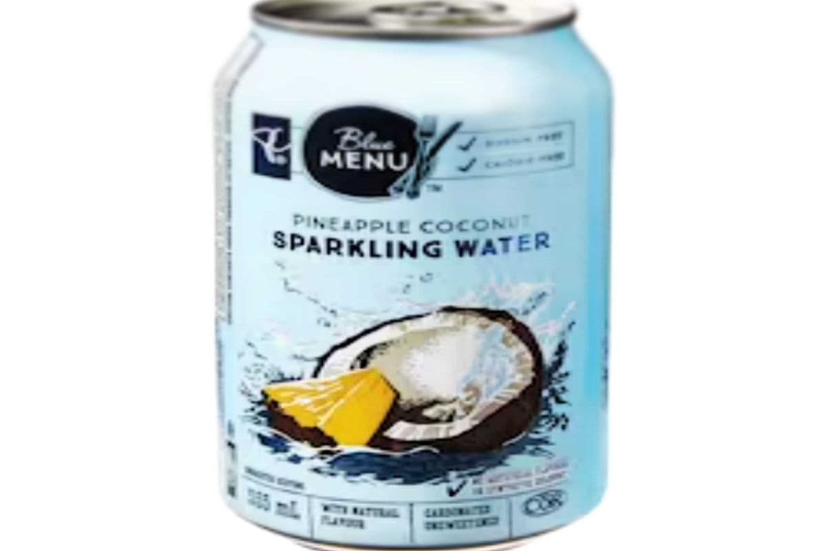 Blue menu- Sparkling Pineapple Coconut water (120z)