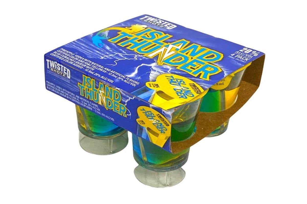 TWISTED SHOTZ ISLAND THUNDER 4 SHOTS (4 x 30ML)
