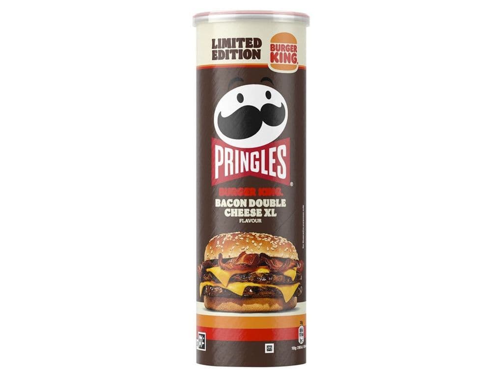 Pringles Burger King Bacon Cheeseburger UK Stacked Potato Crisps 165g Chips