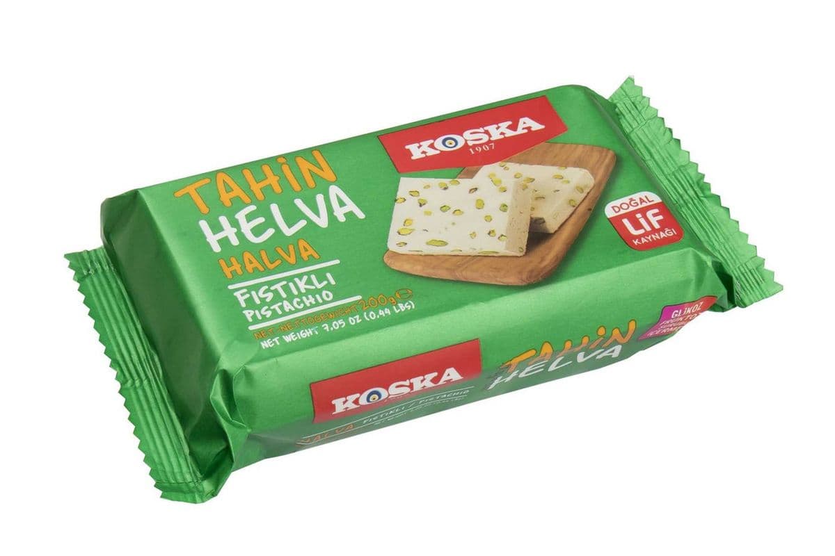 KOSKA FISTIKLI TAHIN HELVA Pistachio Halva 200g
