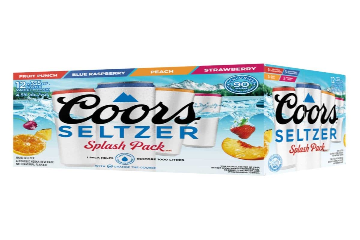 COORS SELTZER FRUIT SPLASH PACK 12 CAN (12 x 355ML)
