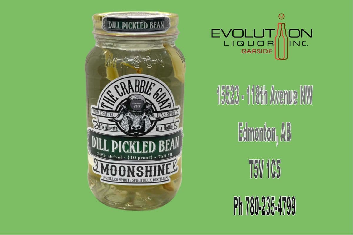 The Crabbie Goat Dill Pickled Bean Moonshine 0750G (1 x 750ml Glass Jar)