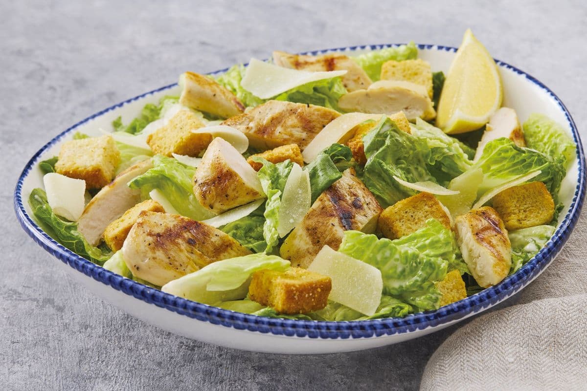 Classic Caesar Salad with Grilled Chicken
