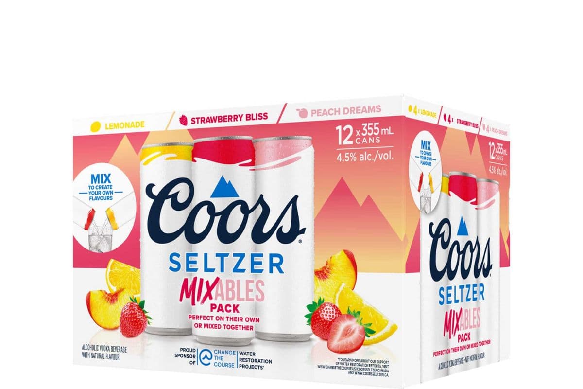 Coors Seltzer Mixables Mix Pack (12 x 355ml)