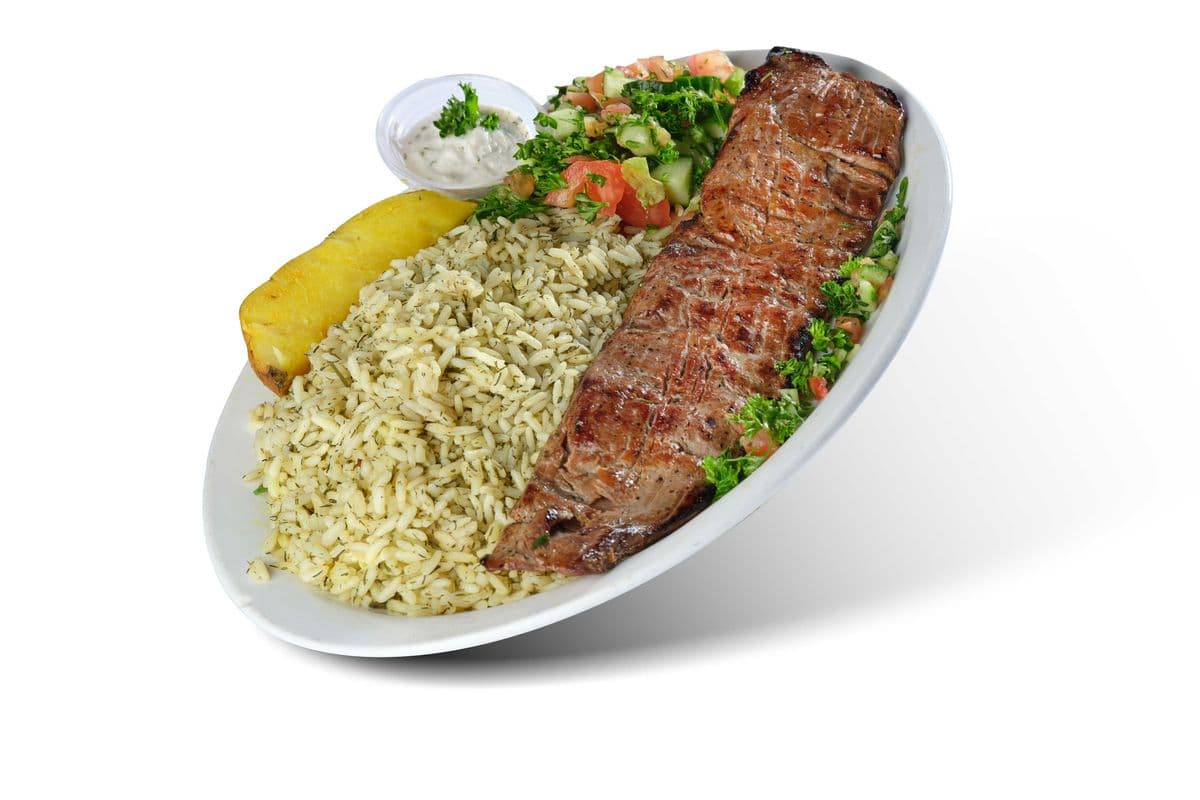 23. Beef Kabob Plate