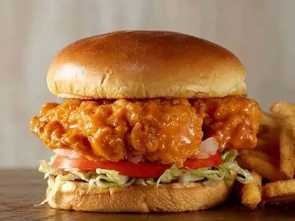 Wing Toss Chicken Burger