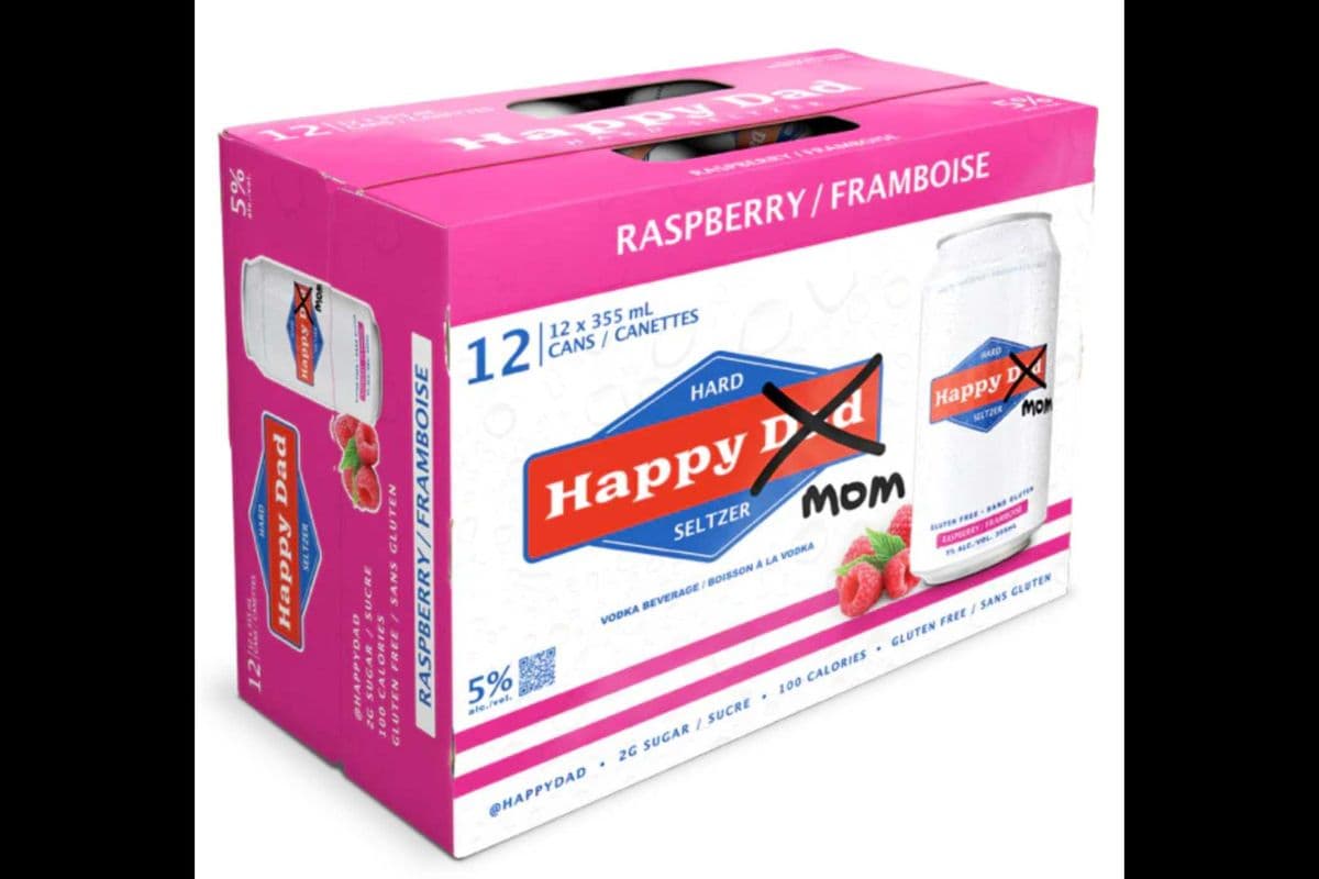 HAPPY MOM HARD SELTZER RASPBERRY (12 x 355ML)