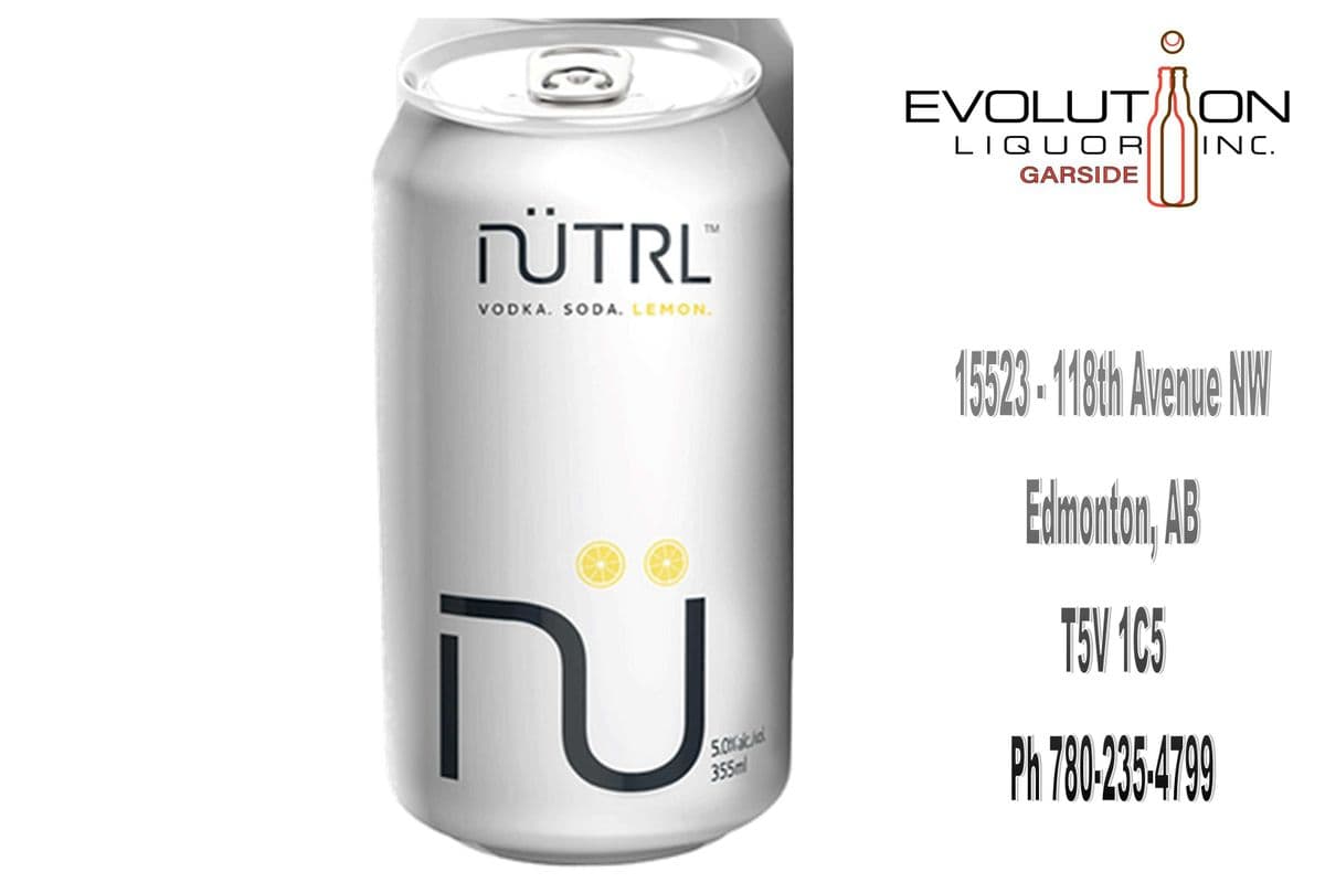 Nutrl Vodka Soda Lemon C355-01 (1 x 355ml Can)