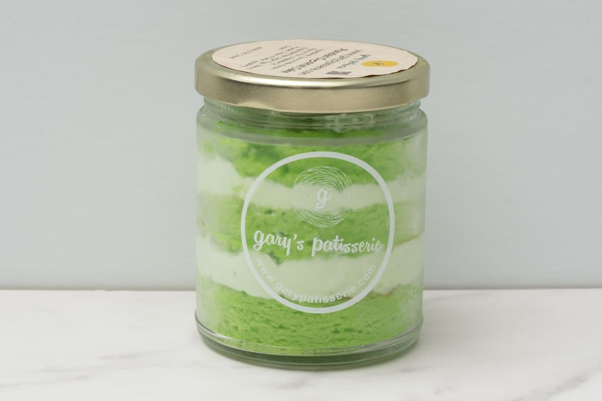 Pandan Coconut Cake in the Jar