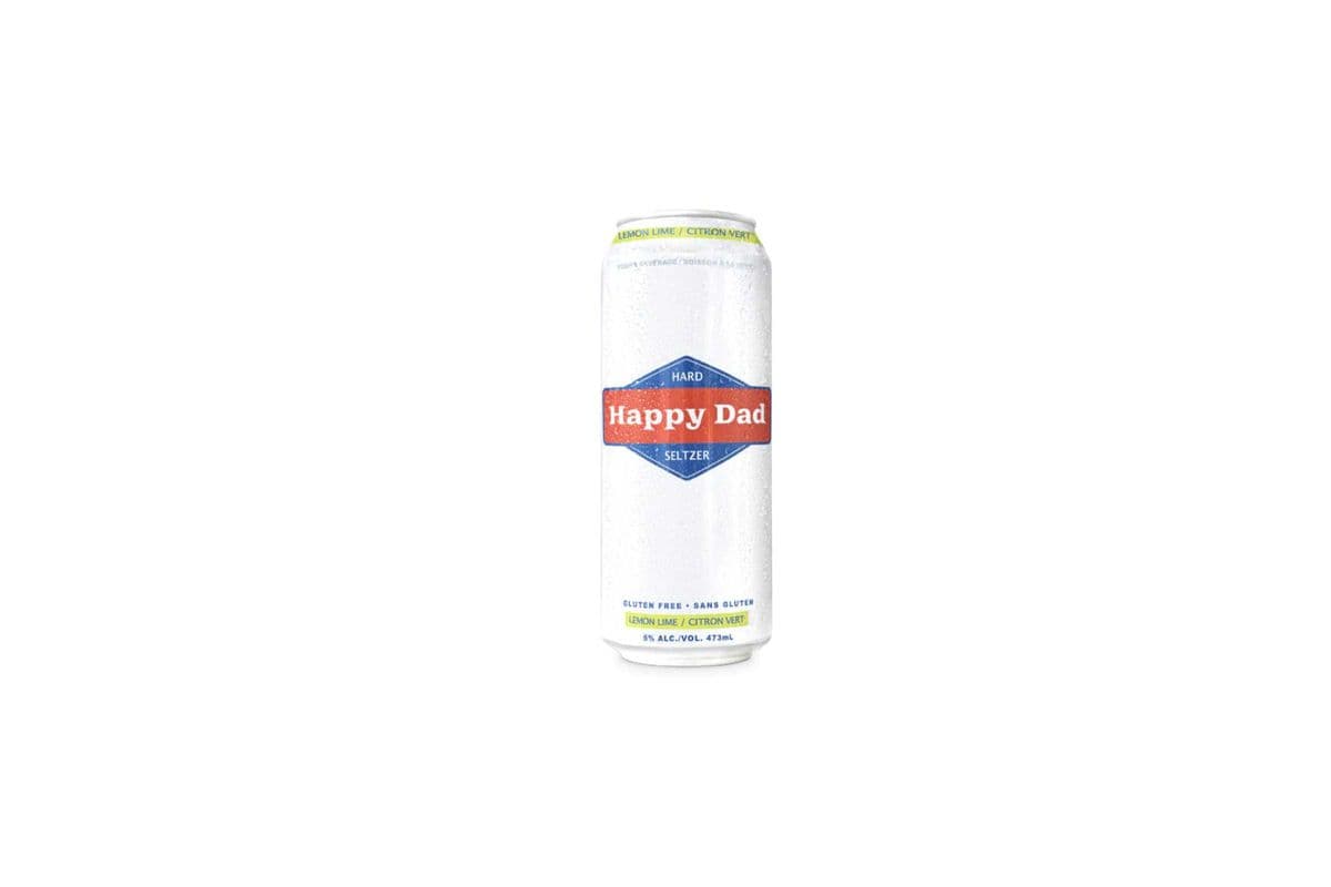 Happy Dad Hard Seltzer Lemon Lime 473Ml (1 x 473ml )