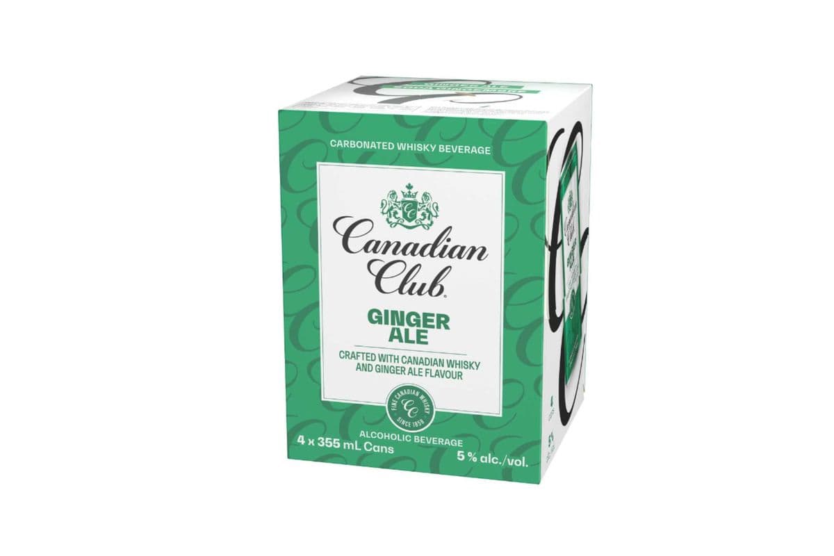 Canadian Club Ginger Ale (4 x 355mL Cans)