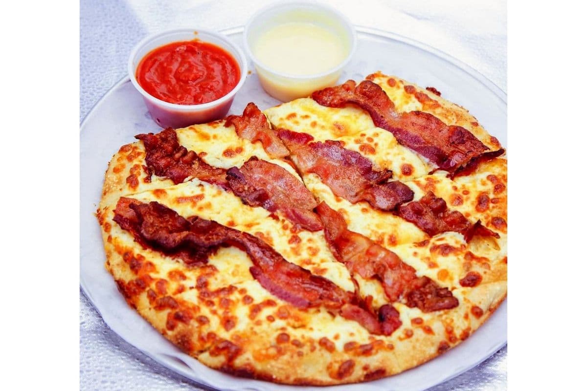 12" Garlic Fingers with Bacon Strips