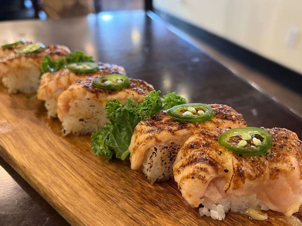 Aburi Salmon Battera