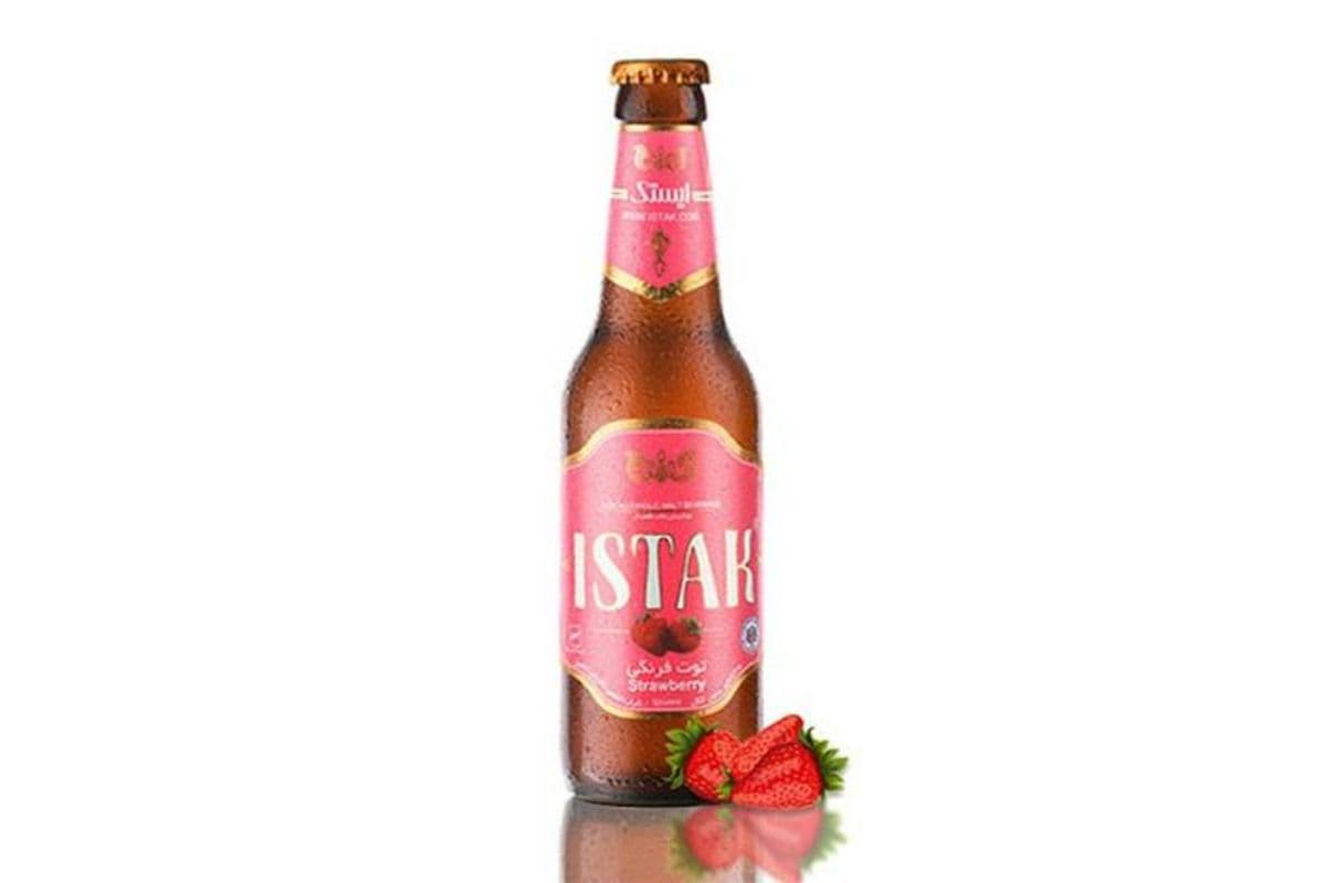 Istak • Strawberry Non-Alcoholic Malt Drink / Boisson Maltée Sans Alcool À La Fraise (320ML)