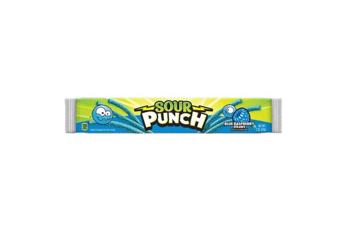 Sour Punch Blue Raspberry Straws (57 g)