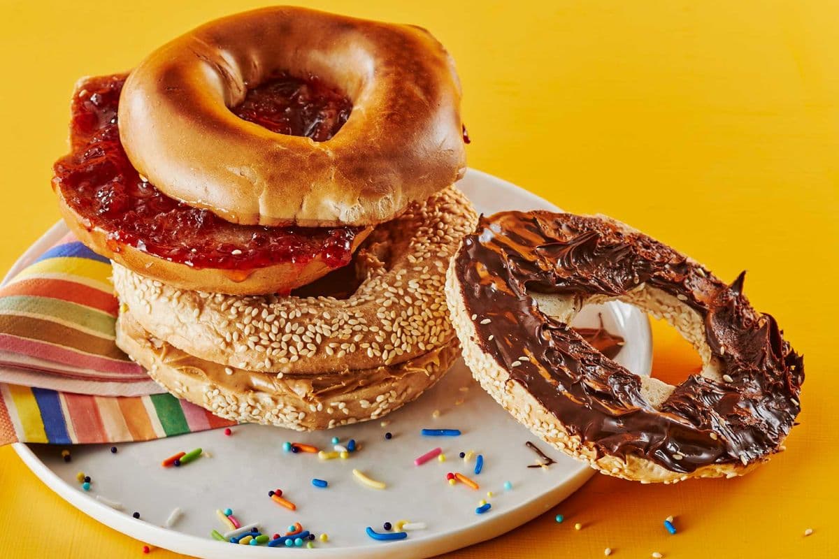 Bagel Sucré - Confiture de fraise / Sweet Bagel - Stawberry jam