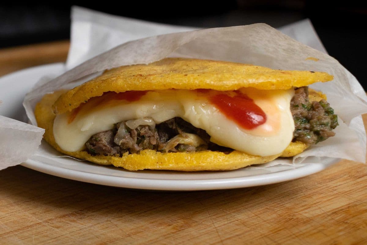 Arepa Rellena -Stuffed arepa