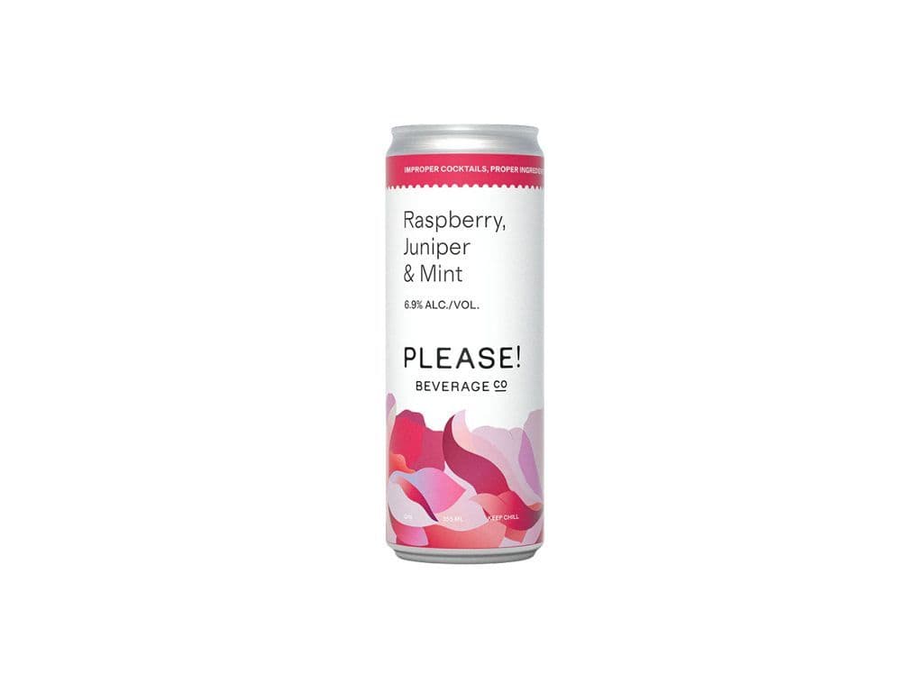 Please Cocktails - Raspberry,Juniper & Mint (355ml)