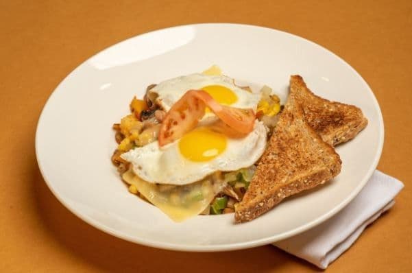 Mushroom Hash-N-Eggs