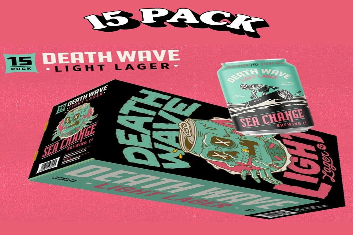 sea change DEATH WAVE LIGHT LAGER 15 CANS (15 x 355ML)
