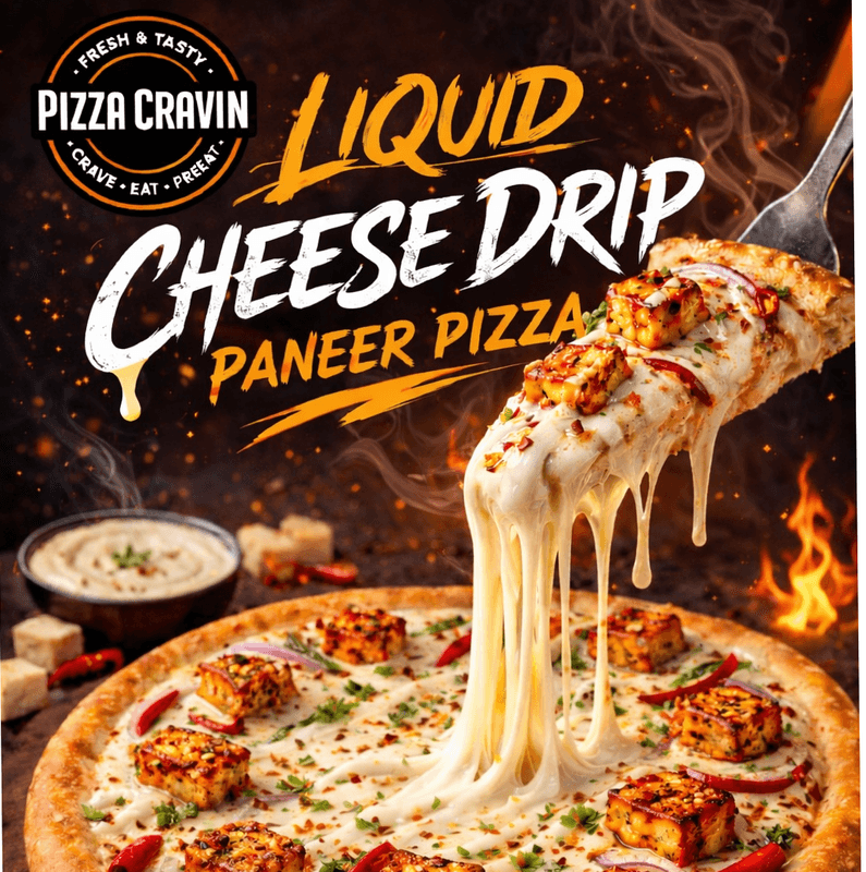 MEDIUM LIQUID CHEESE DRIP PANEER PIZZA
