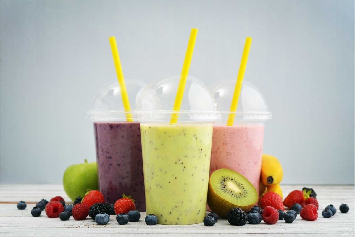 Real Banana Spinach Smoothie (16oz) (400 Cal)