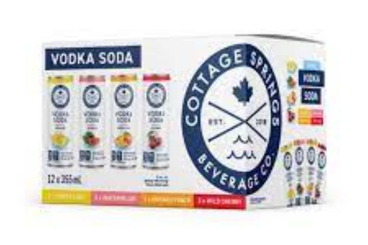 COTTAGE SPRING VODKA SODA 12 PK (1 x 12 X 355 ML CANS )