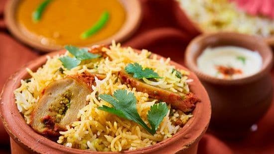 Achari Soya Chaap Biryani