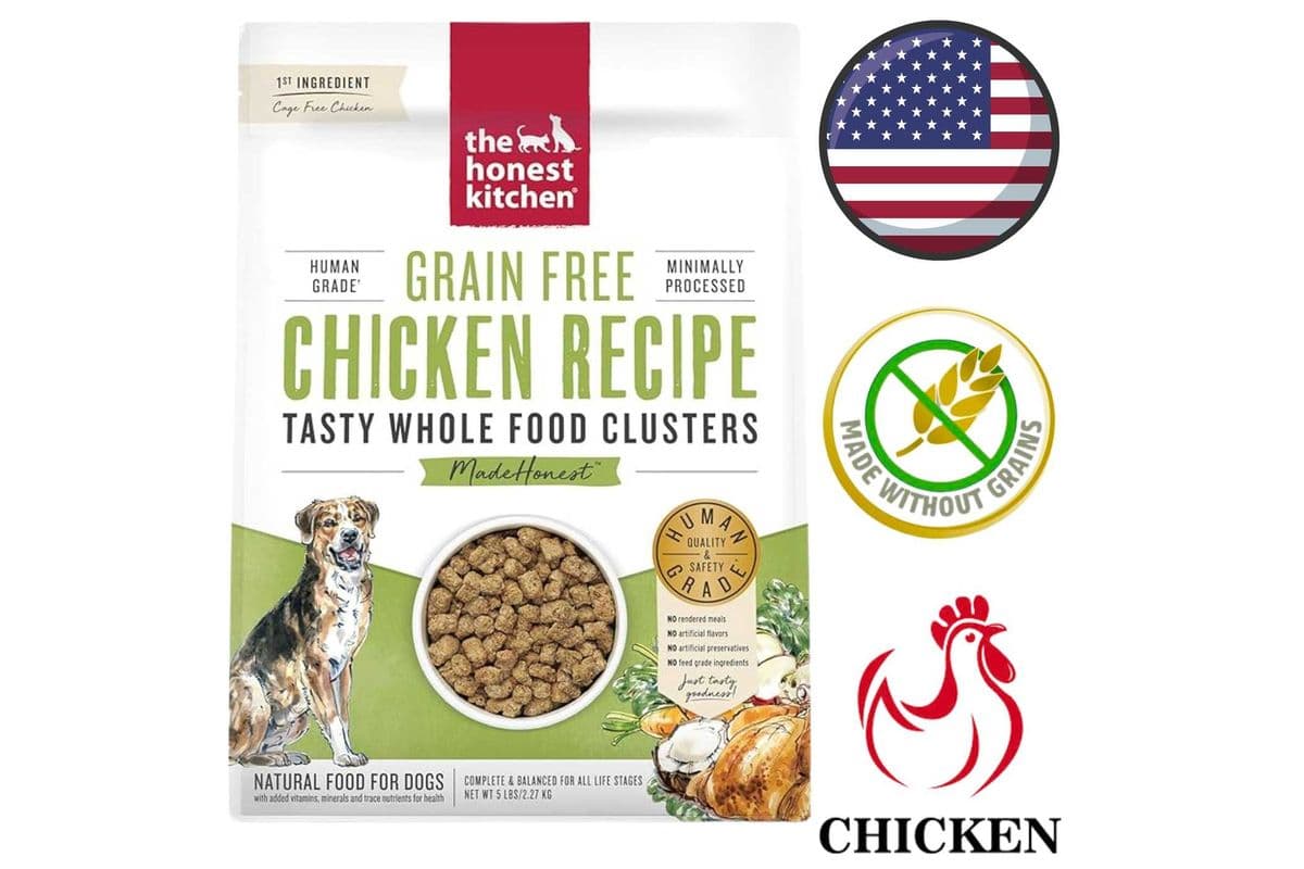 The Honest Kitchen - Grain Free Whole Food Clusters Chicken Dog Food - 5 lb