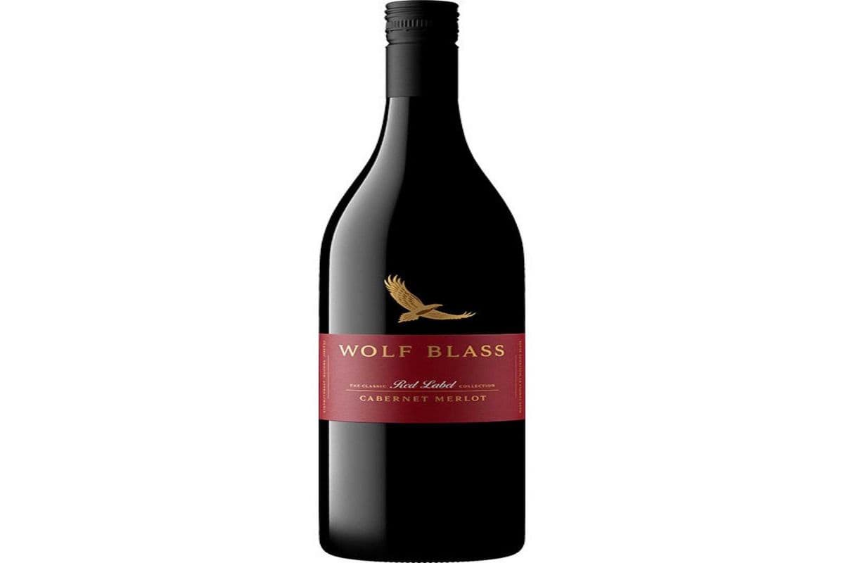 WOLF BLASS RED LABEL CABERNET MERLOT (750ML) (1 x 750)
