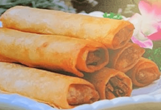 15. Vegetable Spring Roll 蔬菜春卷 (4 pcs)