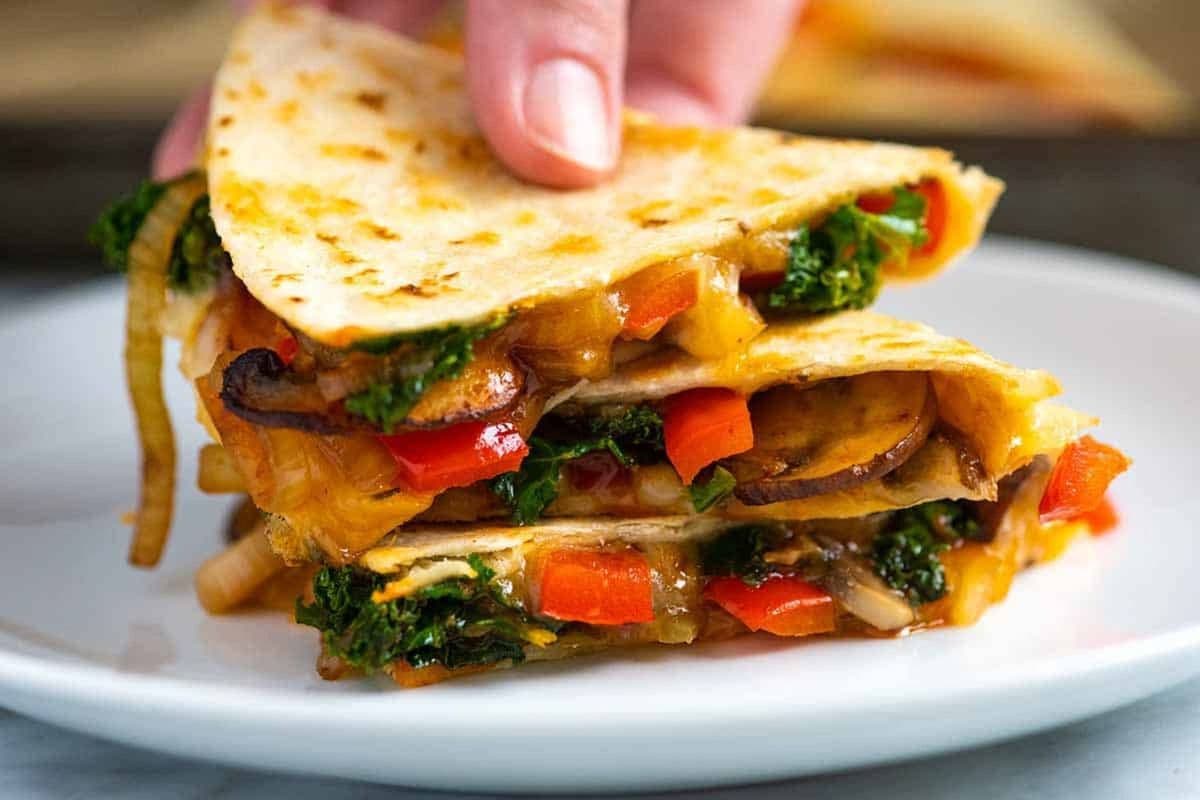Cheese and Vegetable Quesadillas