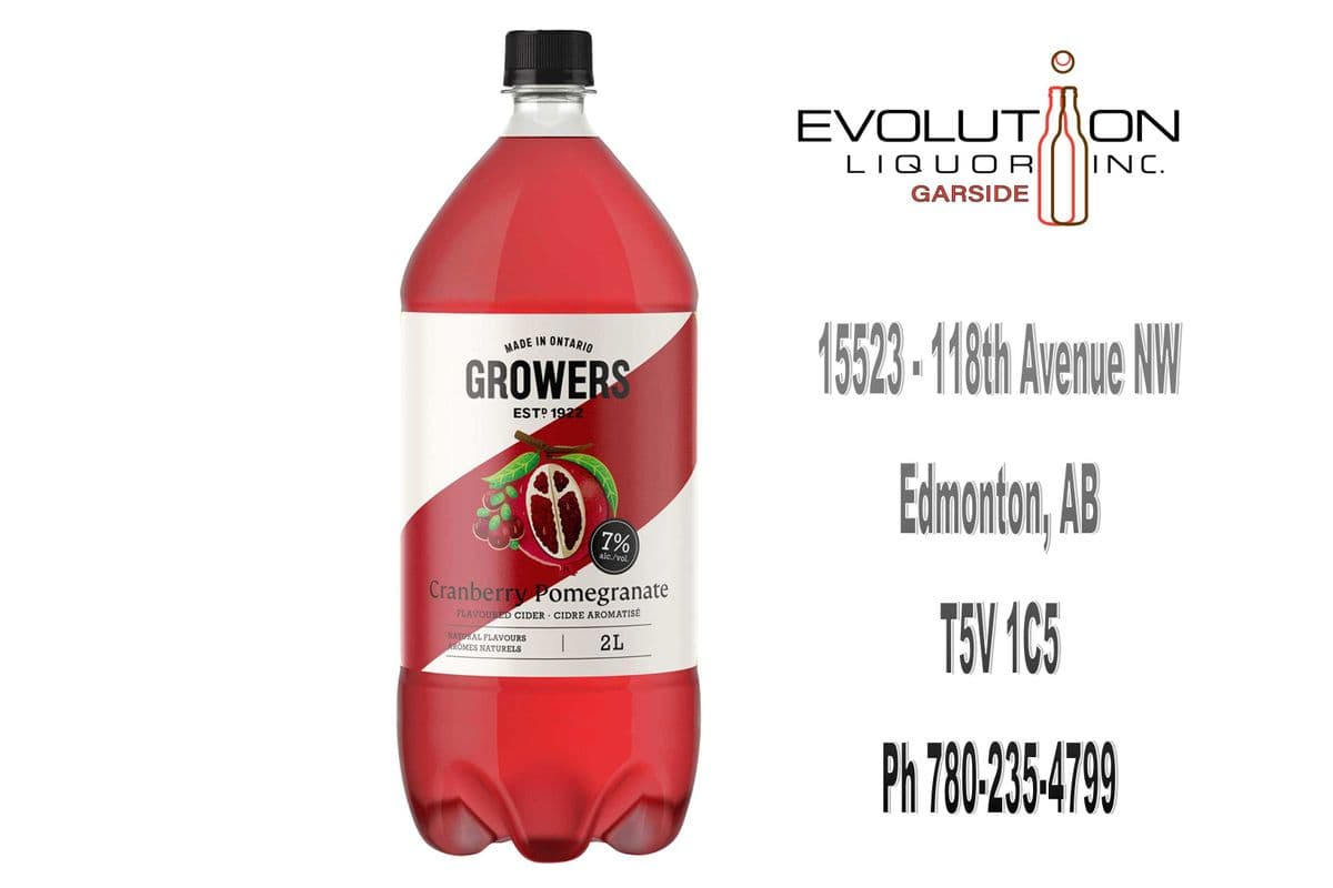 Growers Cider Cranberry Pomegranate P2000 (1 x 2L Plastic Bottle)