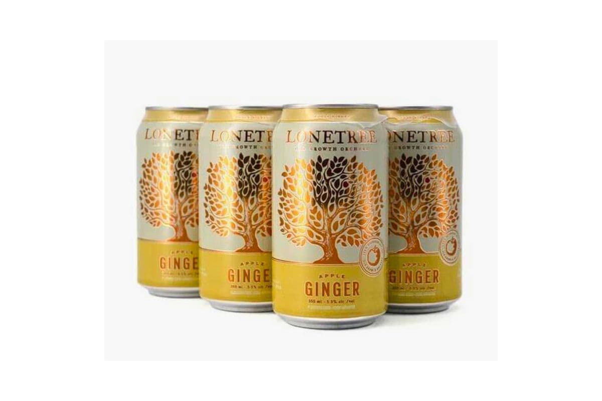 LONETREE GINGER APPLE DRY CIDER (1 x 355ml x 6 Cans)