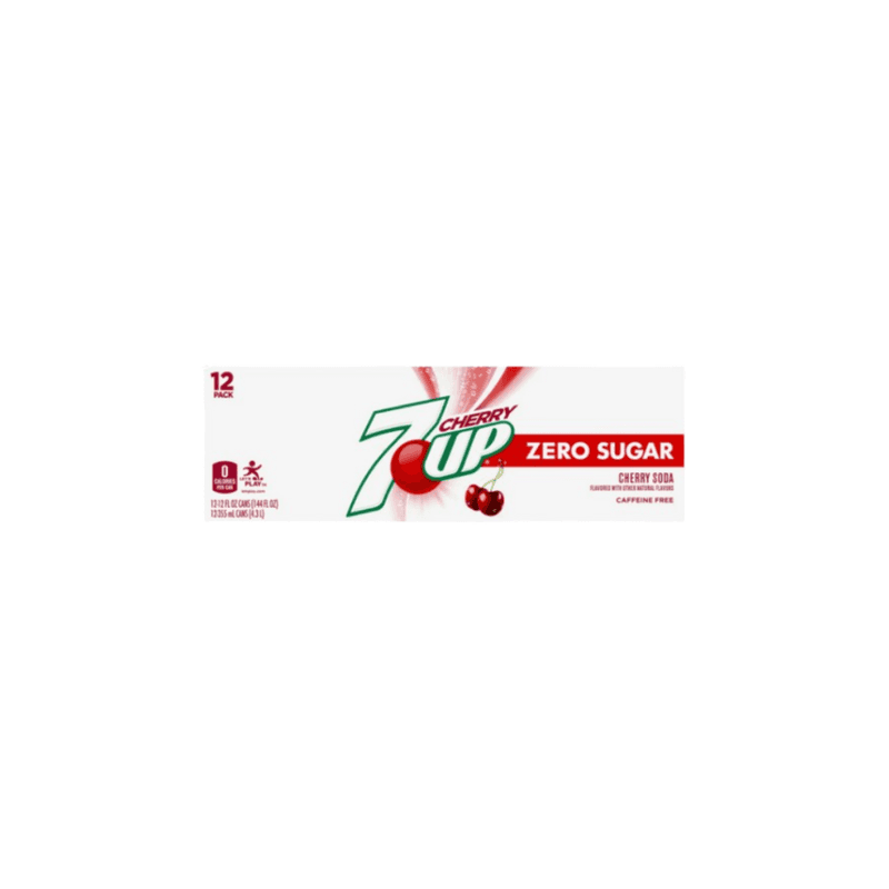 7-Up Cherry Zero 12-Pack - USA (355ml)