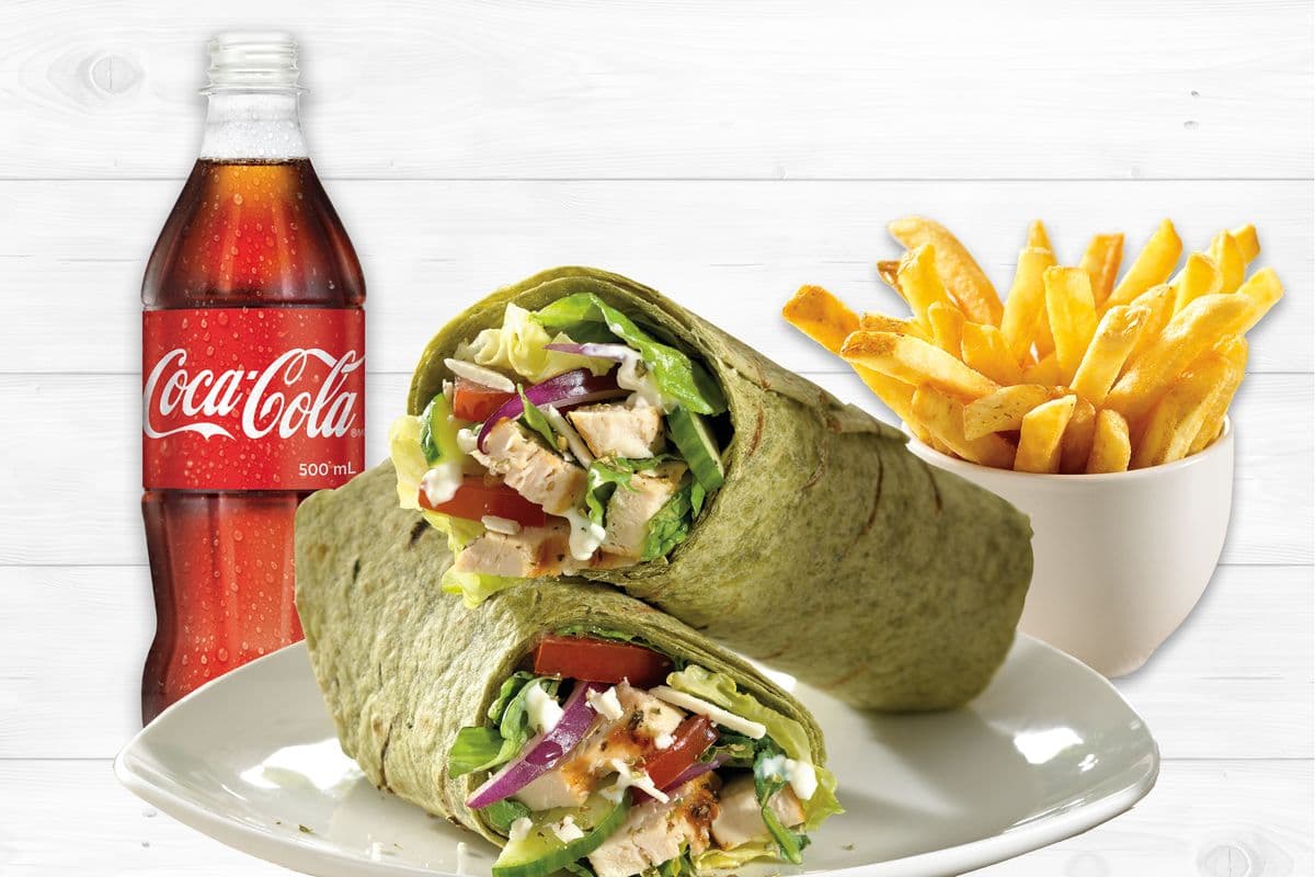 Chicken Greek Wrap Combo