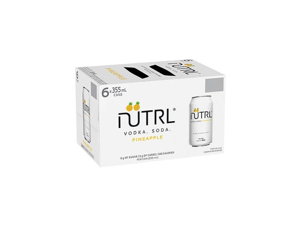 Nutrl Vodka Soda - Pineapple (6x355ml)