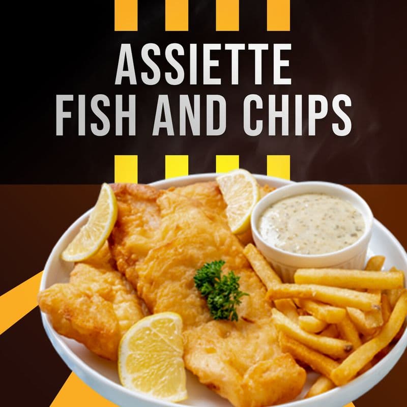 Assiette fish'n'chip