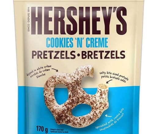 Hershey's Bretzels biscuits & creme 170g / Hershey's Pretzels Cookies' n' Creme 170g