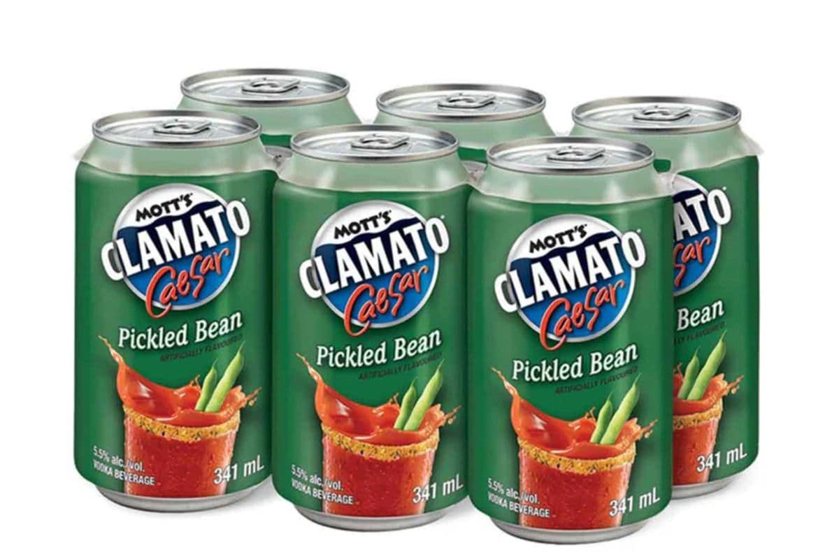 Mott's Clamato Caesar Pickled Bean (6 x 341 ml Cans)