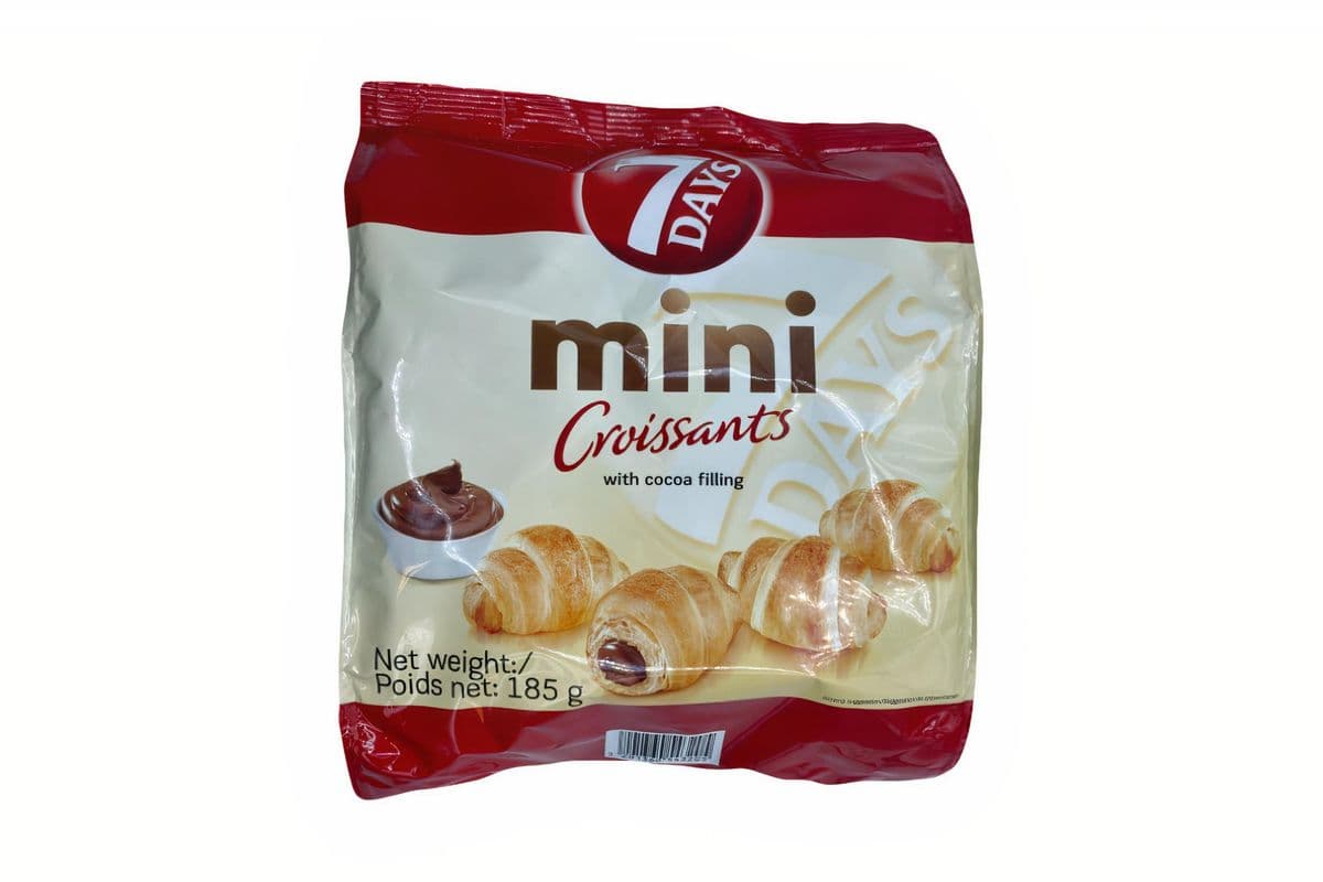7 Days Mini Croissants avec garniture au cacao / with Cocoa Filling (185 g)