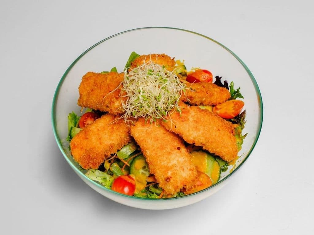 Salmon Karage Salad