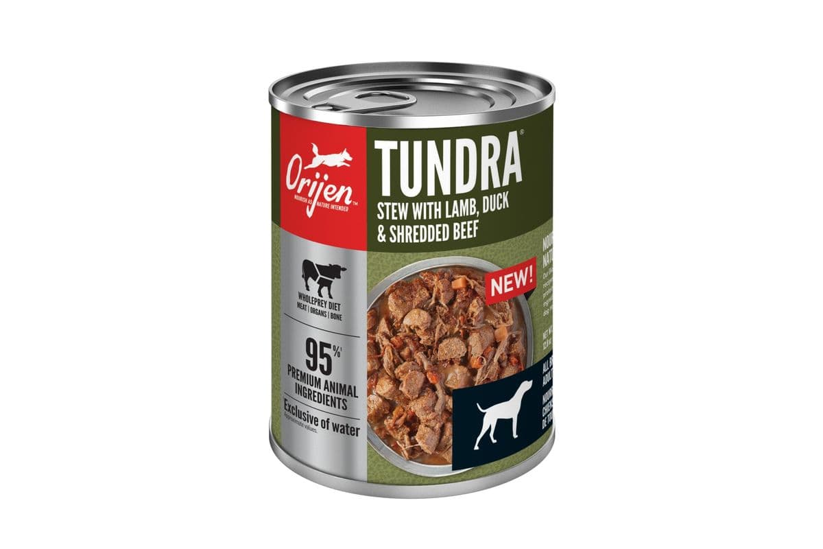 ORIJEN Tundra Stew with Shredded Beef, Duck & Lamb Wet Dog Food (12.8 oz)