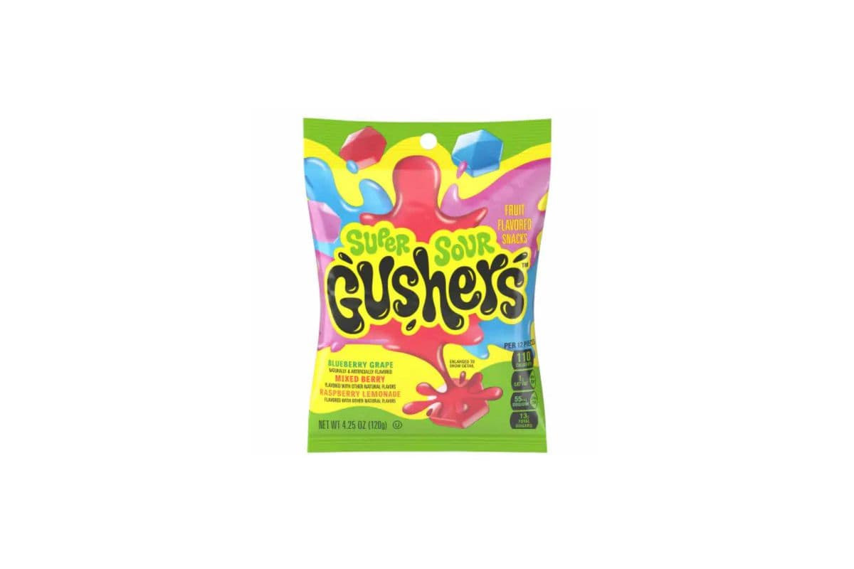Gushers Super Sour Mix (120g) (110 Cal)
