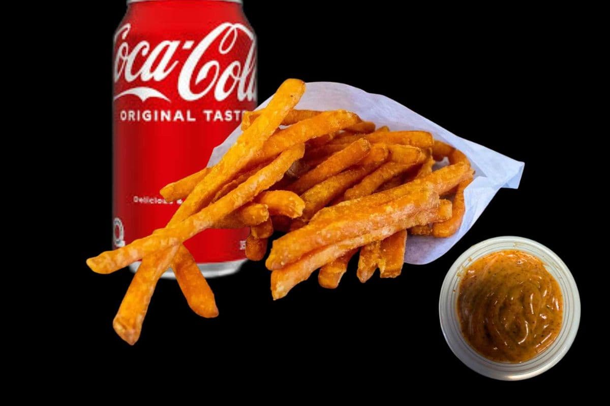 Sweet Potato Fries and Pop
