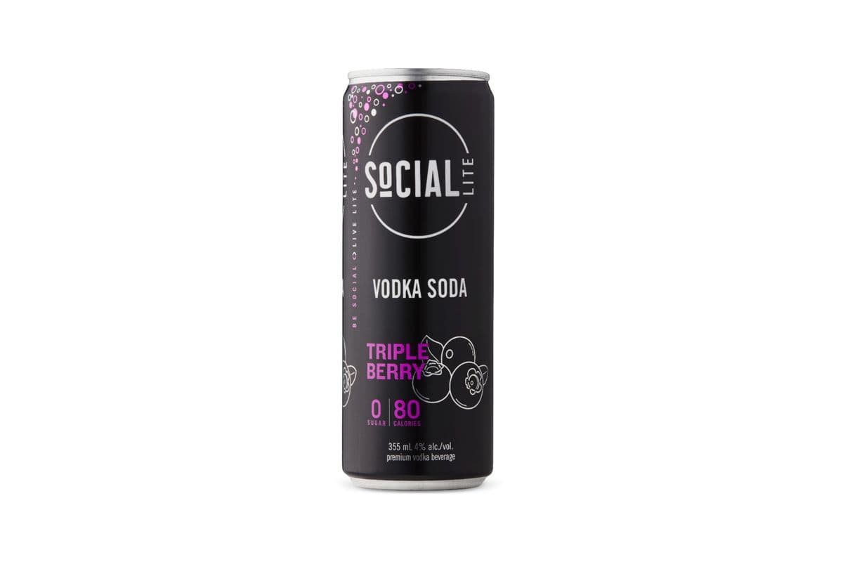 Social Lite Tripple Berry (6 Cans)